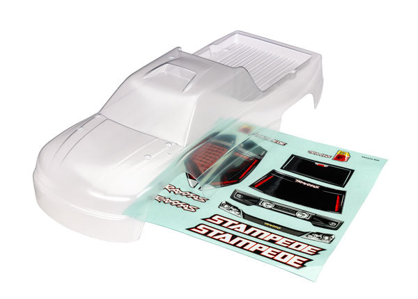 Traxxas Stampede 2WD Clear Clipless Body TRA3751