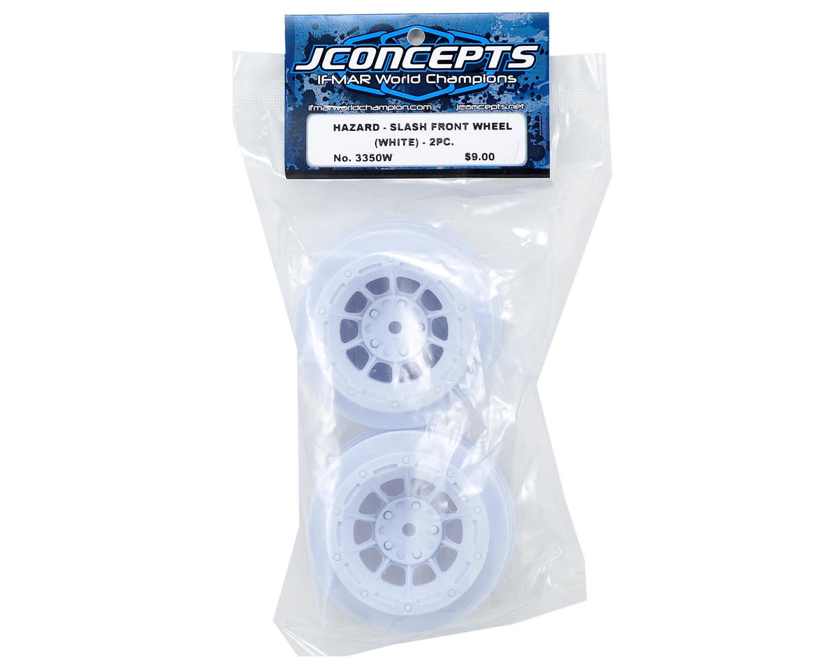 JConcepts 12mm Hex Hazard Short Course Wheels (White) (2) JCO3350W
