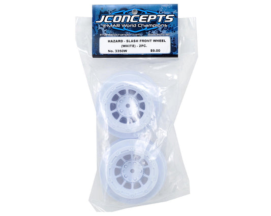 JConcepts 12mm Hex Hazard Short Course Wheels (White) (2) JCO3350W