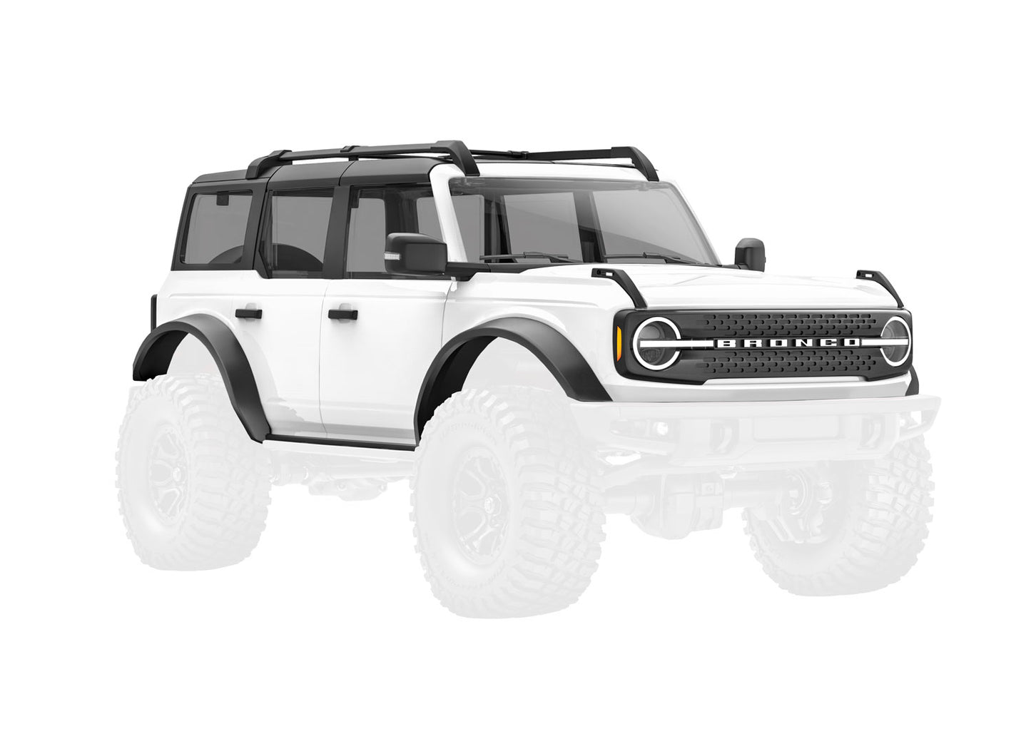 Traxxas TRX-4M Ford Bronco Assembled White Body TRA9711-WHT