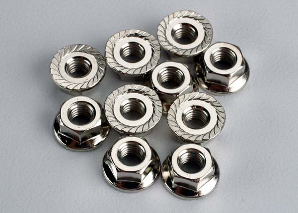 Traxxas 4mm Flanged Nuts (10) TRA6135