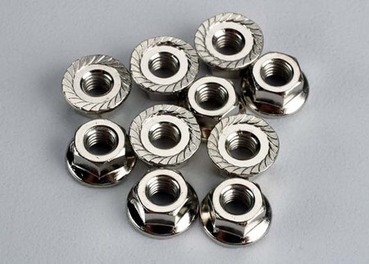 Traxxas 4mm Flanged Nuts (10) TRA6135