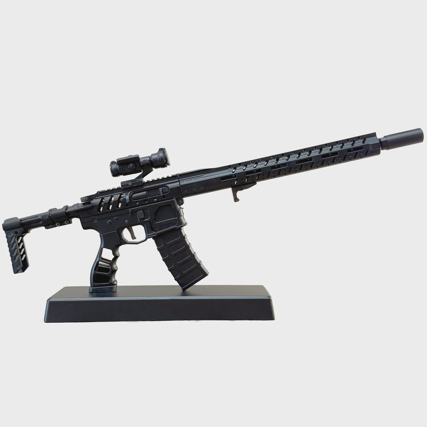 Goat Guns Goaar-skeleton-black 1/3 Scale Diecast AR15 Skeleton Model, GOAAR-SKELETON-BLACK