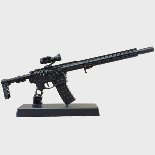 Goat Guns Goaar-skeleton-black 1/3 Scale Diecast AR15 Skeleton Model, GOAAR-SKELETON-BLACK
