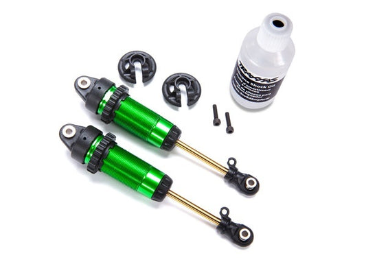 Traxxas 1/10 Green Aluminum XX-long GTR Shocks (2) TRA7462G