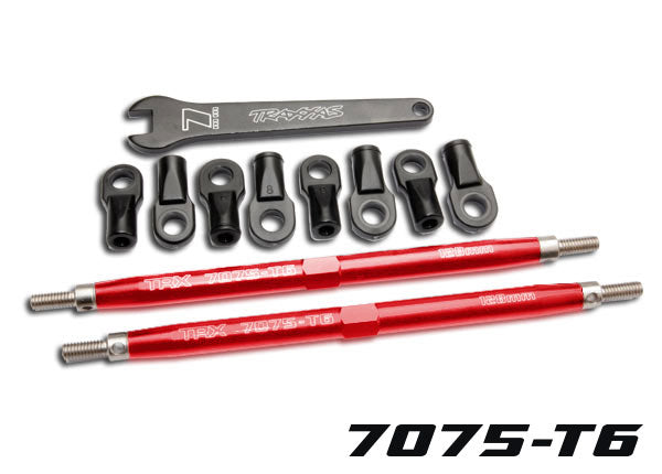 Traxxas Tubes 128mm Red Aluminum Toe Links (2) TRA5338R