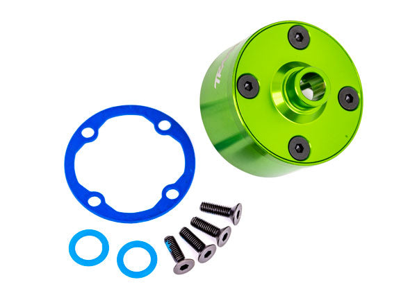 Traxxas Green Aluminum Differential Carrier & Hardware TRA9581G