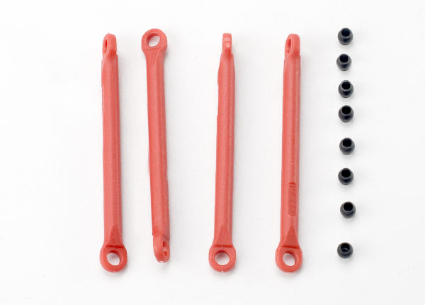 Traxxas Red Composite Push Rod Set w/ Hollow Balls (8) TRA7118