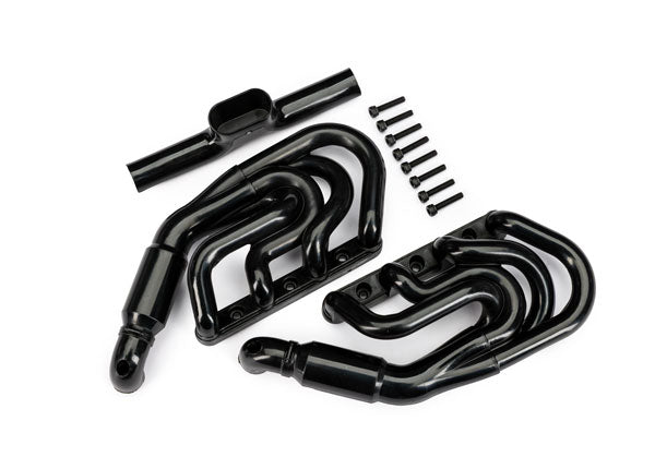 Traxxas Funco Pro Scale Replica Black Exhaust Headers TRA10982-BLK