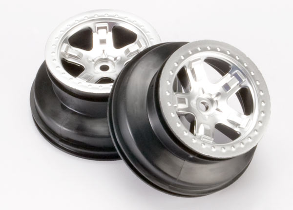 Traxxas SCT Satin Chrome Wheels (2) TRA5874