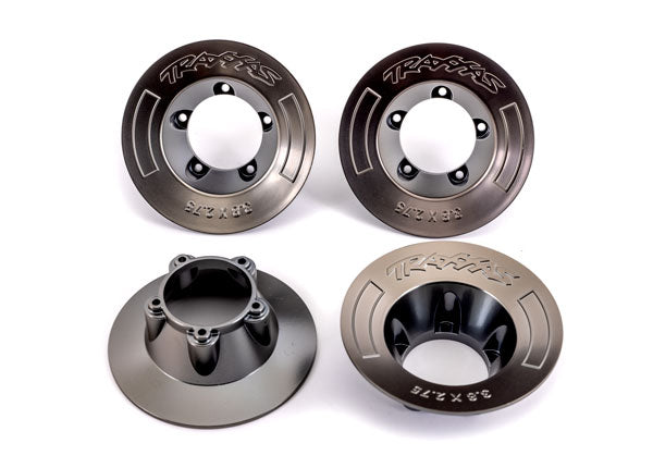 Traxxas Satin Black Chrome Wheel Covers (4) TRA9568A
