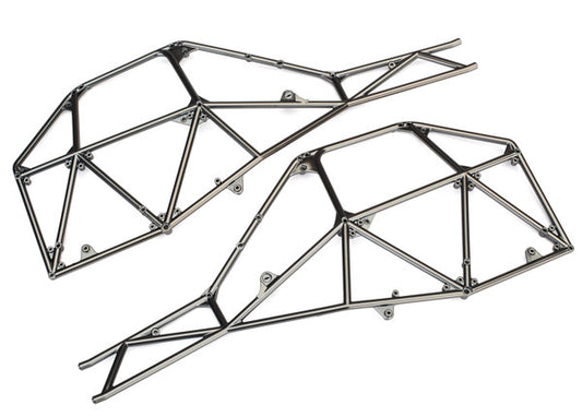 Traxxas Satin Black Chrome Tube Chassis Side Sections (L&R) TRA8430X