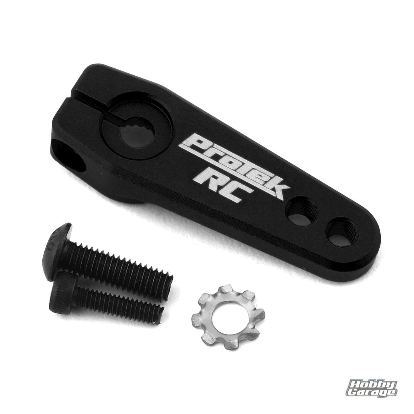 ProTek RC Aluminum Flat Clamping Servo Horn (Black) (25T-ProTek) PTK-7823-BK