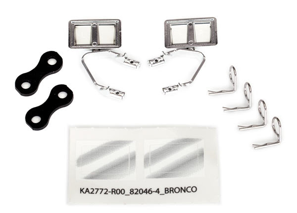 Traxxas Chrome Side Mirrors (L&R) w/ Hardware TRA8073X