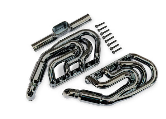 Traxxas Funco Pro Scale Replica Black Chrome Exhaust Headers TRA10982-BLKCR