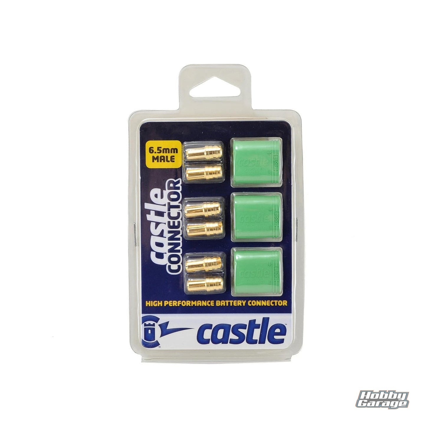 Castle Creations 6.5mm Polarized Bullet Connector (3) (Male) CSE011-0068-00