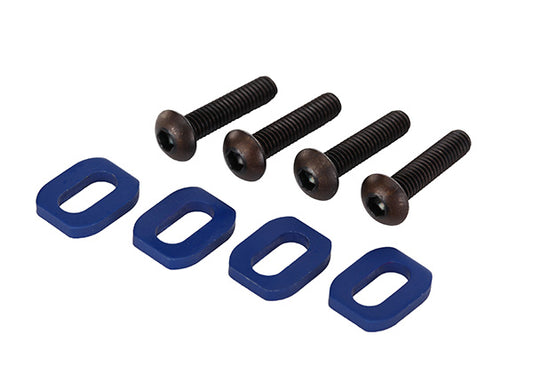 Traxxas Blue Aluminum Motor Mount Washers (4) TRA7759
