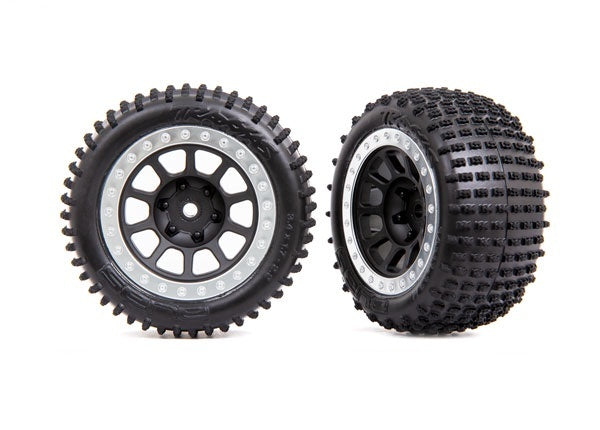 Traxxas 2.2" Gray Multi-spoke Wheels w/ Alias Tires (2) TRA2470G