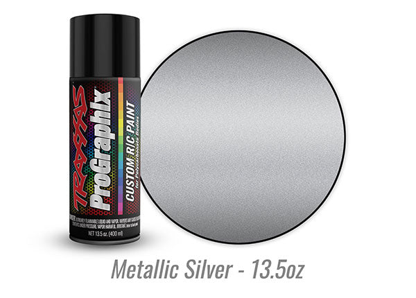 Traxxas Metallic Silver Prographix Spray Paint (13.5oz) TRA5073X