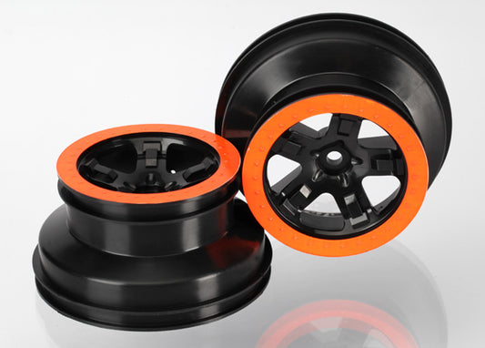 Traxxas SCT Black & Orange Wheels (2) TRA5868X