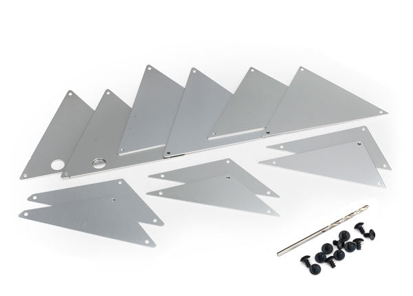 Traxxas Silver Aluminum Tube Chassis Inner Panel Set TRA8434A