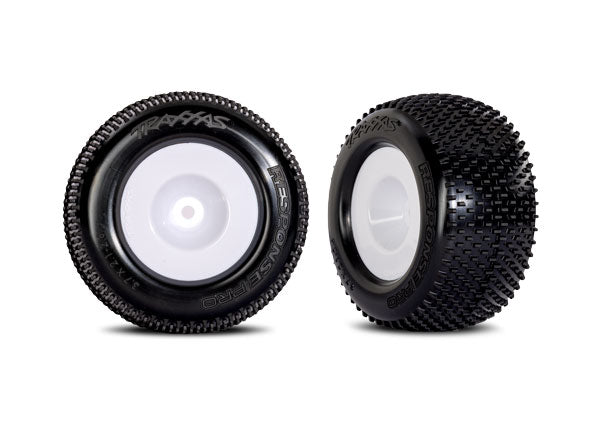Traxxas White Dished Wheels w/ Response Pro Tires (2) TRA10773-WHT