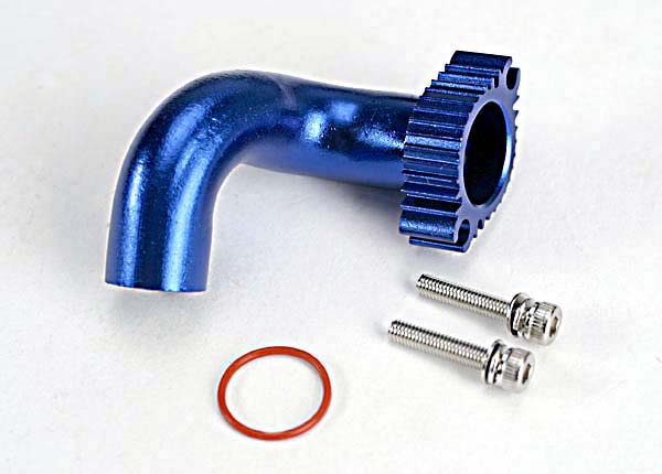 Traxxas Blue Aluminum Exhaust Header TRA5287