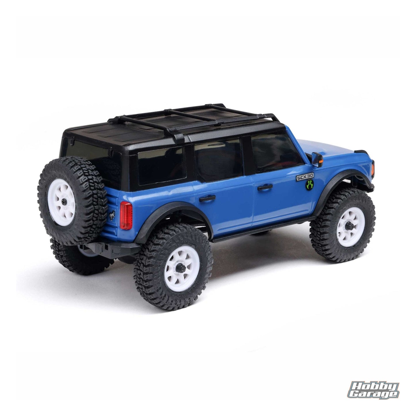 Axial 1/30 SCX30 Ford Bronco 4X4 RTR Brushed Rock Crawler (Battery & Charger Included), Blue AXI-2048T1
