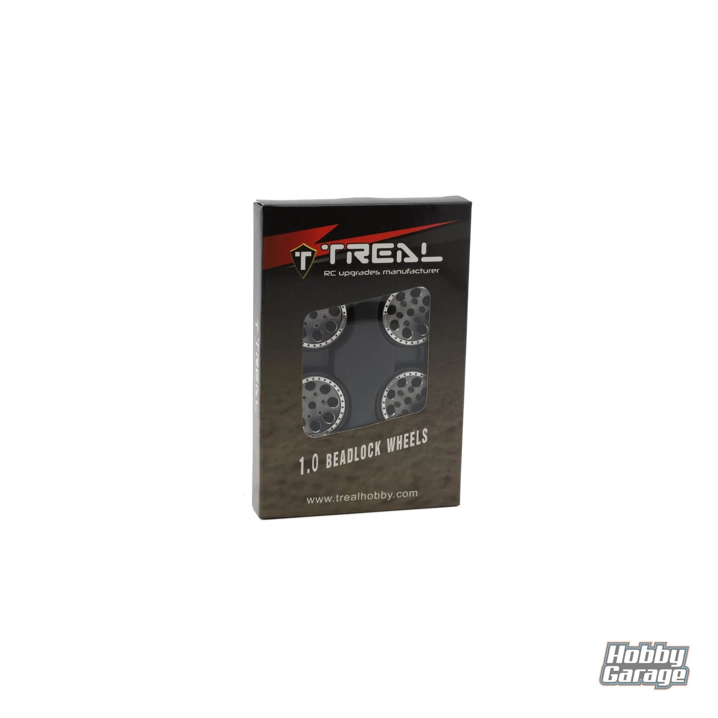Treal Hobby 1.0" 8-Hole Beadlock Wheels (Grey) (4) (22g)