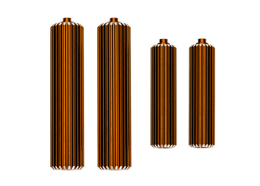 Traxxas Orange Aluminum Shock Reservoirs (F&R) TRA10966-ORNG
