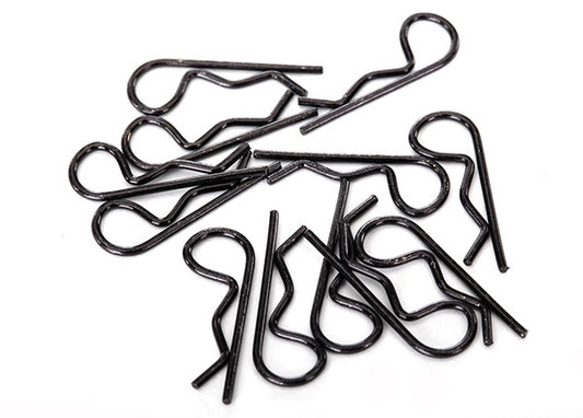 Traxxas Black Standard-duty Body Clips (12) TRA1834A