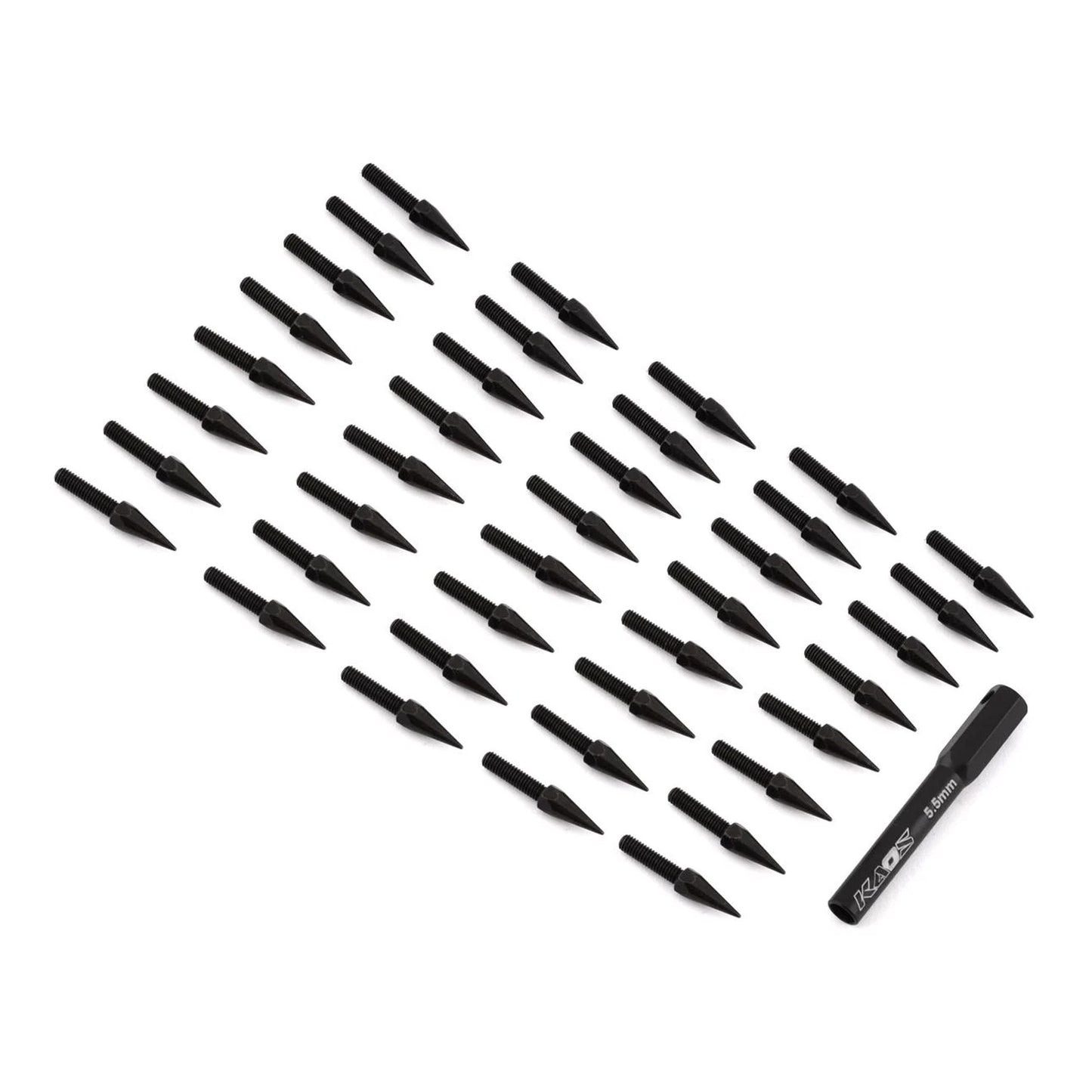 CEN 2.5mm Bullet Spiked Wheel Lug Bolts w/Tool (Black) (40) CEGCKD0610