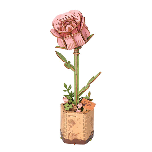 Robotime Rowood Pink Rose ROETW041