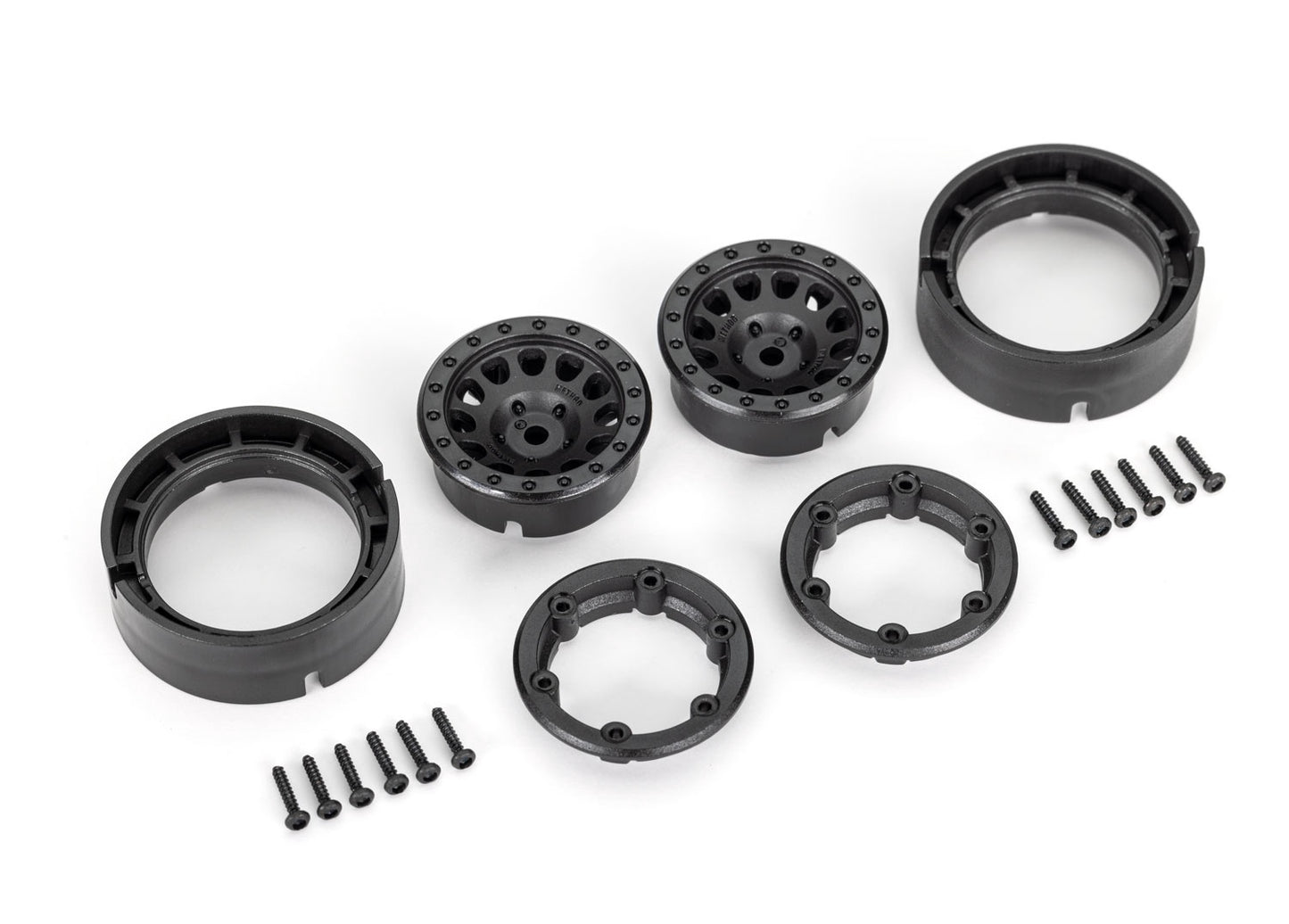 Traxxas Black 1.0" Method Race Wheels (2) TRA9781