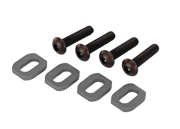 Traxxas Gray Aluminum Motor Mount Washers (4) TRA7759-GRAY