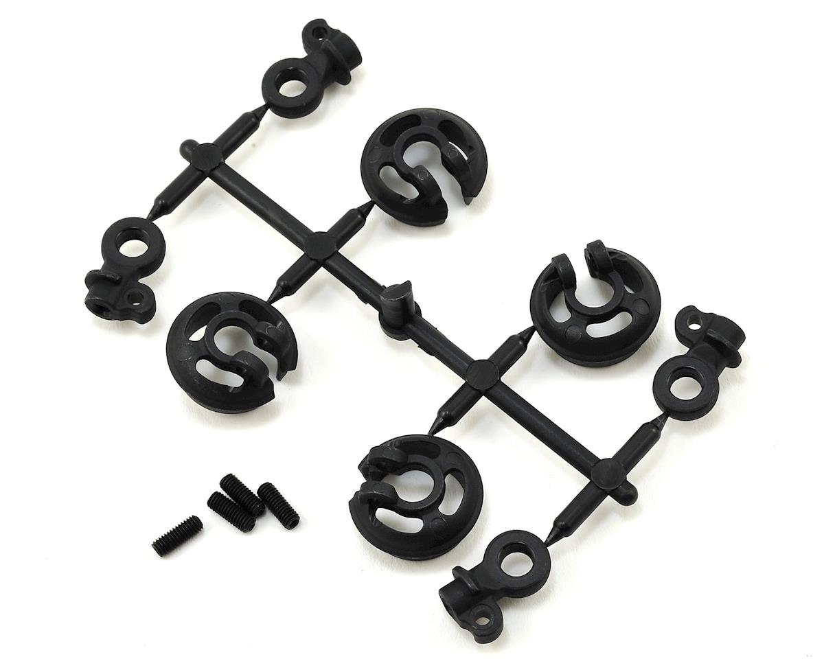Tekno EB410/ET410 Locking Shock Rod End & Spring Perch Set TKR6701