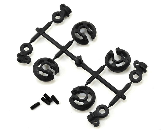 Tekno EB410/ET410 Locking Shock Rod End & Spring Perch Set TKR6701