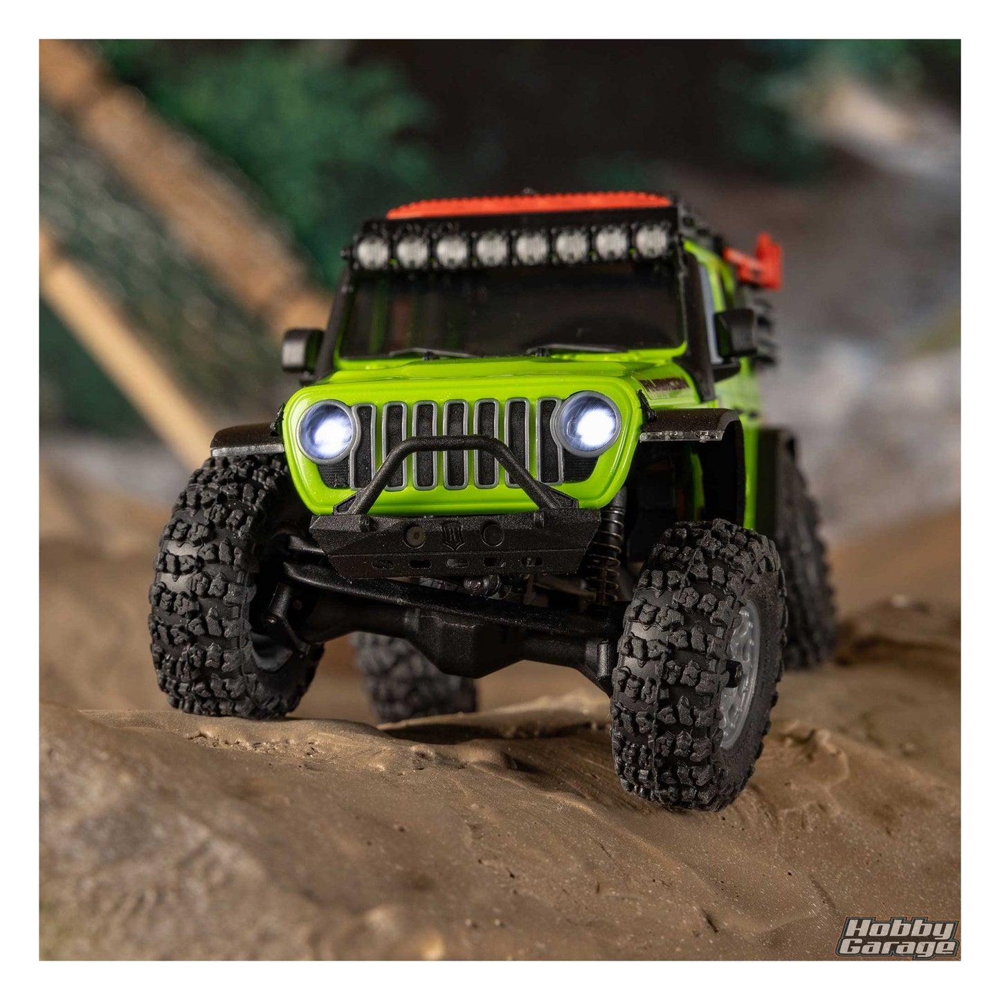 Axial 1/30 SCX30 Jeep Wrangler JLU 4X4 RTR Brushed Rock Crawler (Battery & Charger Included), Green AXI-2261T1