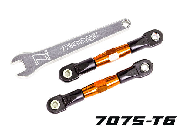 Traxxas Tubes 56mm Orange Aluminum Rear Camber Links (2) TRA2443T