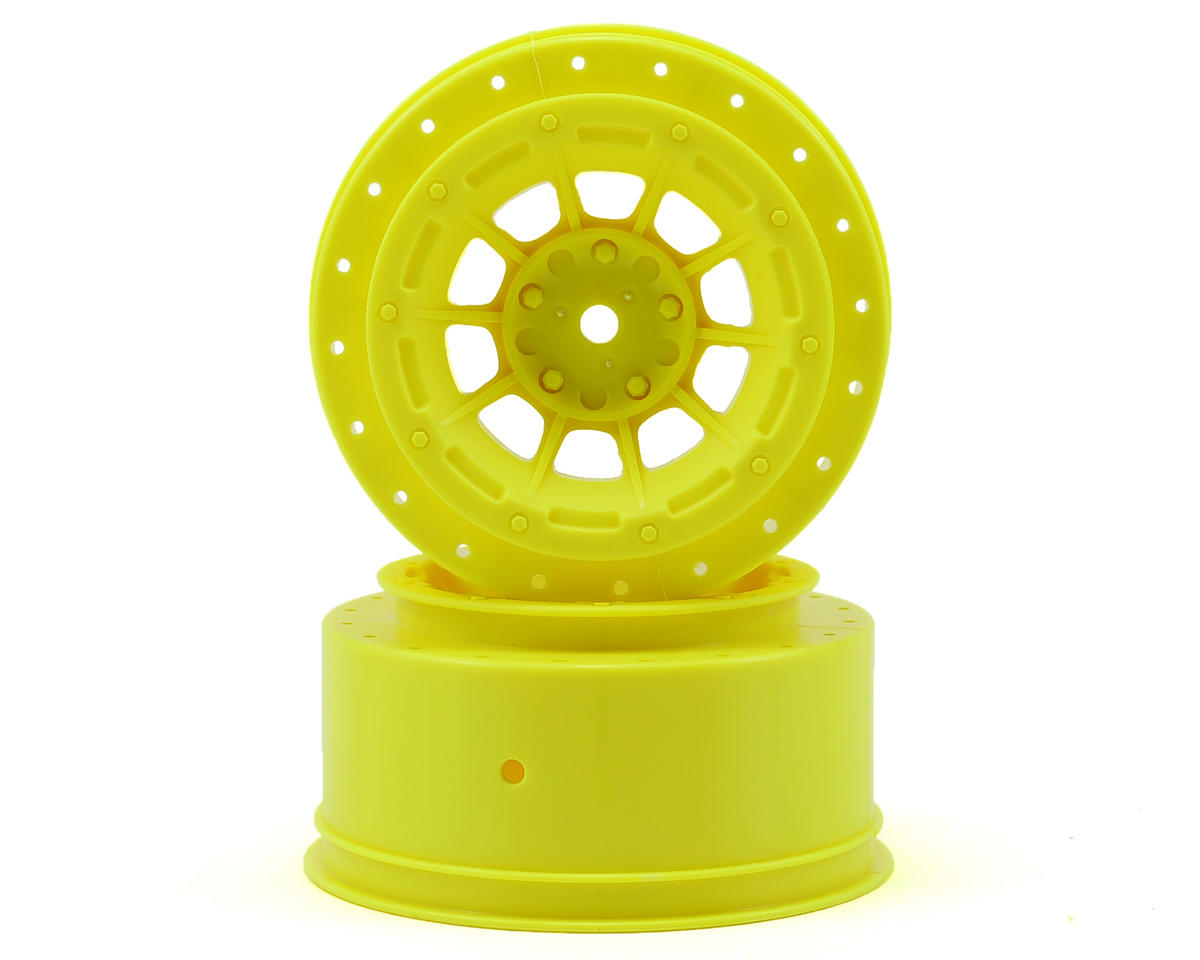 JConcepts 12mm Hex Hazard Short Course Wheels (Yellow) (2) (Slash) JCO3351Y
