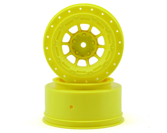 JConcepts 12mm Hex Hazard Short Course Wheels (Yellow) (2) (Slash) JCO3351Y