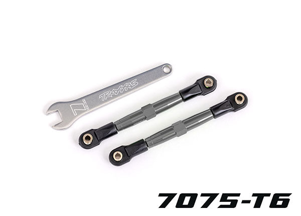Traxxas Tubes 75mm Gray Aluminum Front Toe Links (2) TRA2445A