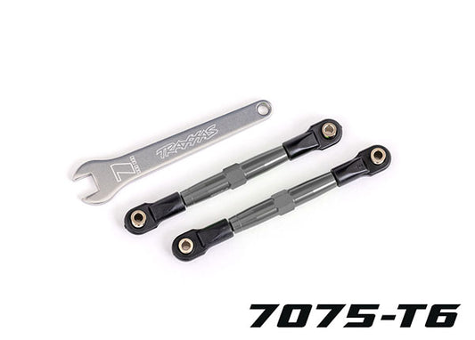 Traxxas Tubes 75mm Gray Aluminum Front Toe Links (2) TRA2445A