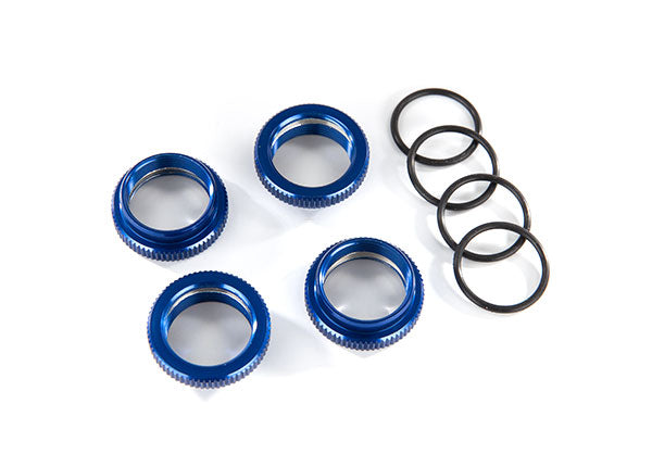 Traxxas Blue Aluminum Gt-maxx Spring Retainers (4) TRA8968X