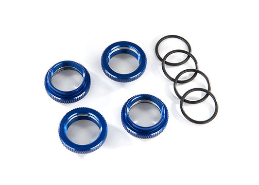 Traxxas Blue Aluminum Gt-maxx Spring Retainers (4) TRA8968X