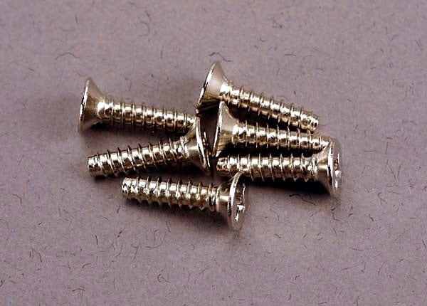 Traxxas Countersunk Self-tapping Screws 3x12mm (6) TRA2648