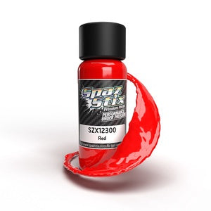 Spaz Stix SZX12300 Solid Red Airbrush Ready Paint, 2oz Bottle SZX12300