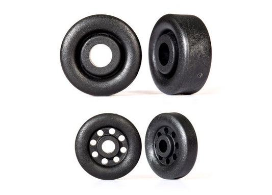 Traxxas Red Aluminum Wheelie Bar Wheels & Bearings TRA9461R