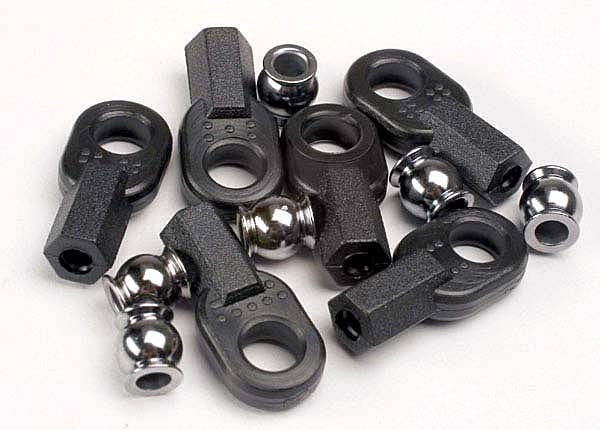 Traxxas Short Rod Ends w/ Hollow Balls (6) TRA2742X