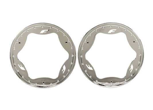 Traxxas 3.9" Chrome Funco Rear Beadlock Rings (2) TRA10977-CHRM